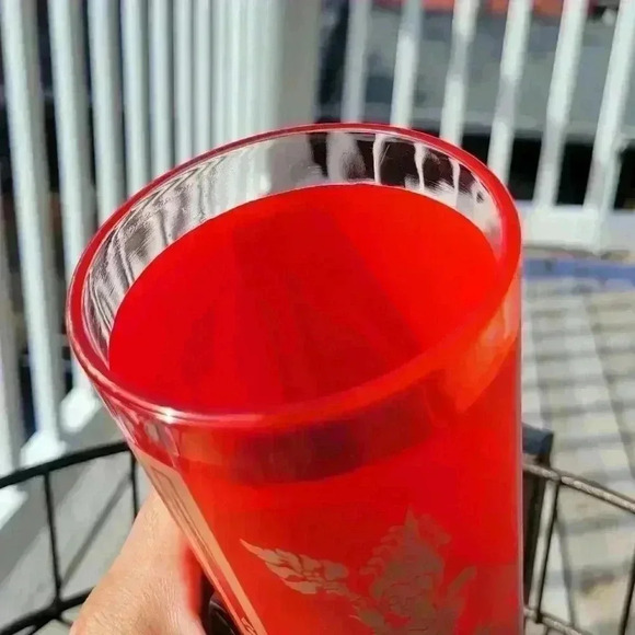 (1) Vintage Culver Mandalay Hindu Goddess Glass Bar Cart Glassware - Picture 10 of 11